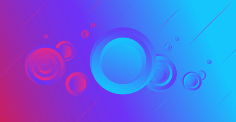colorful geometric background of abstract circles. the liquid form of figures in a dynamic style, gradient fill. vector design for Wallpapers, websites, advertising, business presentations.