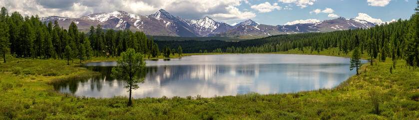 Ulagan lake Cicely, Altai, Russia, June