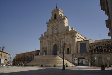Fototapeta na wymiar Basilica di San Sebastiano Palazzolo Acreide