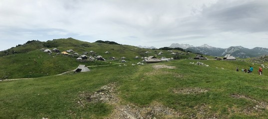Obraz premium Velika planina mountain in Slovenia, landscape