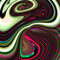 psychedelic striped crimson fractals