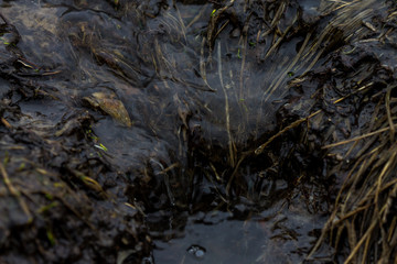 mini water fall in mini river
