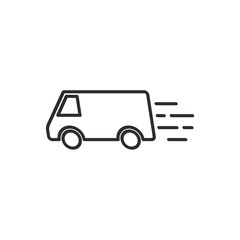 Truck Car icon template black color editable. Delivery Truck symbol vector sign isolated on white background. Simple logo vector illustration for graphic and web design.