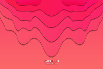Minimal abstract paper art background, vector