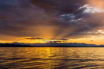 Sunset And Dark Clouds 2