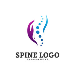 Spine Care logo design concept vector. Chiropractic logo template. Medical Spine Logo vector