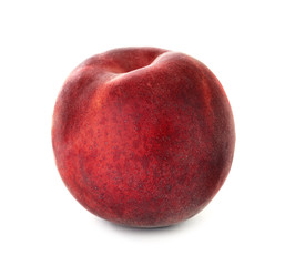 Delicious ripe sweet peach isolated on white