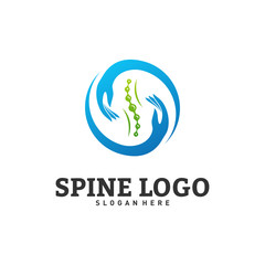 Spine Care logo design concept vector. Chiropractic logo template. Medical Spine Logo vector