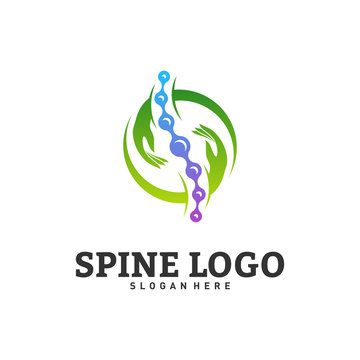 Spine Care logo design concept vector. Chiropractic logo template. Medical Spine Logo vector