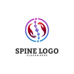 Spine Care logo design concept vector. Chiropractic logo template. Medical Spine Logo vector