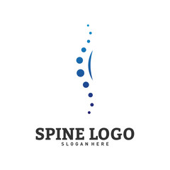 Spine logo design concept vector. Chiropractic logo template. Medical Spine Logo vector