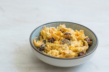 Turkish Carrot Salad with Roasted Walnut / Tarator with Yogurt.
