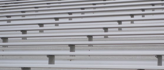 a sports stadium empty bleachers