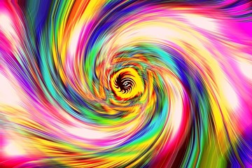 Obraz premium abstract fractal background, wallpaper with a curved digital colorful spiral