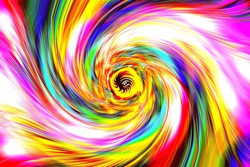 abstract fractal background, wallpaper with a curved digital colorful spiral