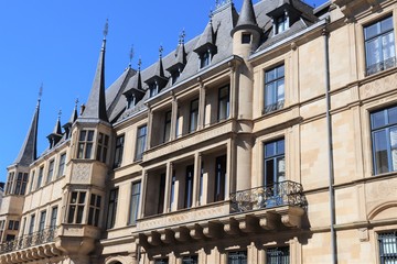 Obraz premium Le Palais du Grand Duc ou palais Grand ducal dans la ville de Luxembourg