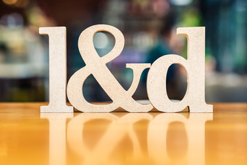 L&D Alphabet on Blur Background (Learning and Development)