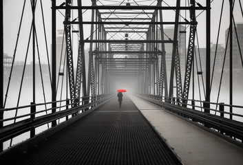 Fototapeta premium The Red Umbrella