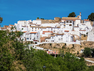 Fototapeta na wymiar View of Olvera village, one of the beautiful white villages of Andalusia, Spain