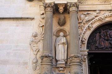 Cathédrale Notre Dame contruite au 17 ème siècle dans la ville de Luxembourg,