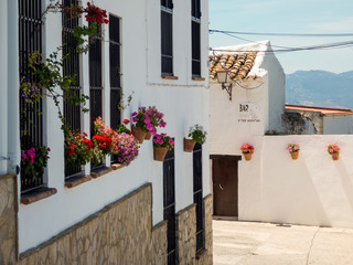 Fototapeta na wymiar Olvera street, white willage of Andalusia, famous place, Spain