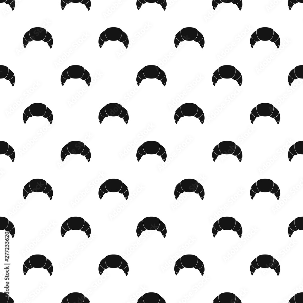 Poster croissant pattern seamless vector repeat geometric for any web design