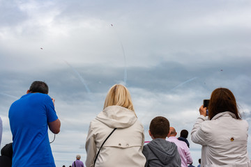 watching airshow