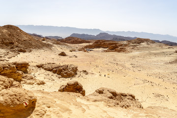 Travel in Timna park of Arava desert Israel