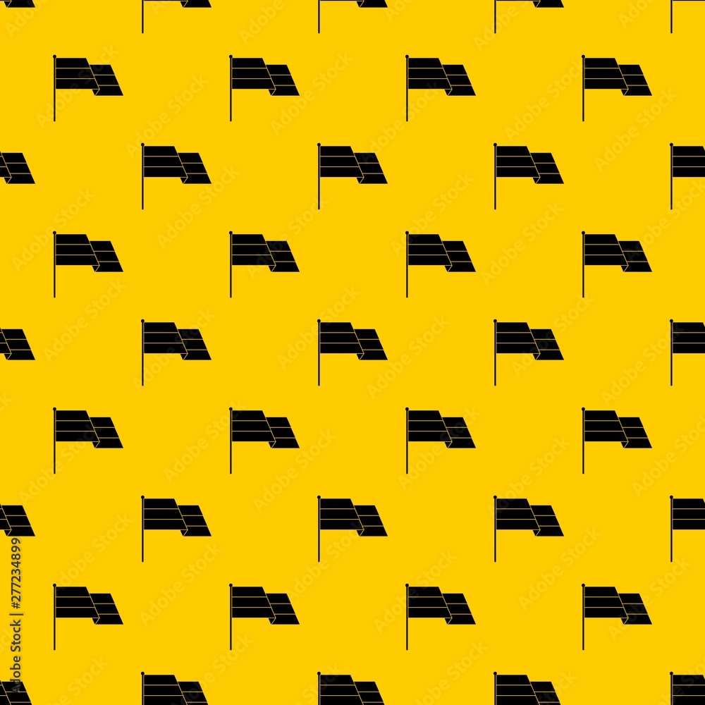 Poster flag pattern seamless vector repeat geometric yellow for any design