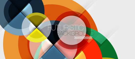 Obraz premium Geometric design abstract background - circles