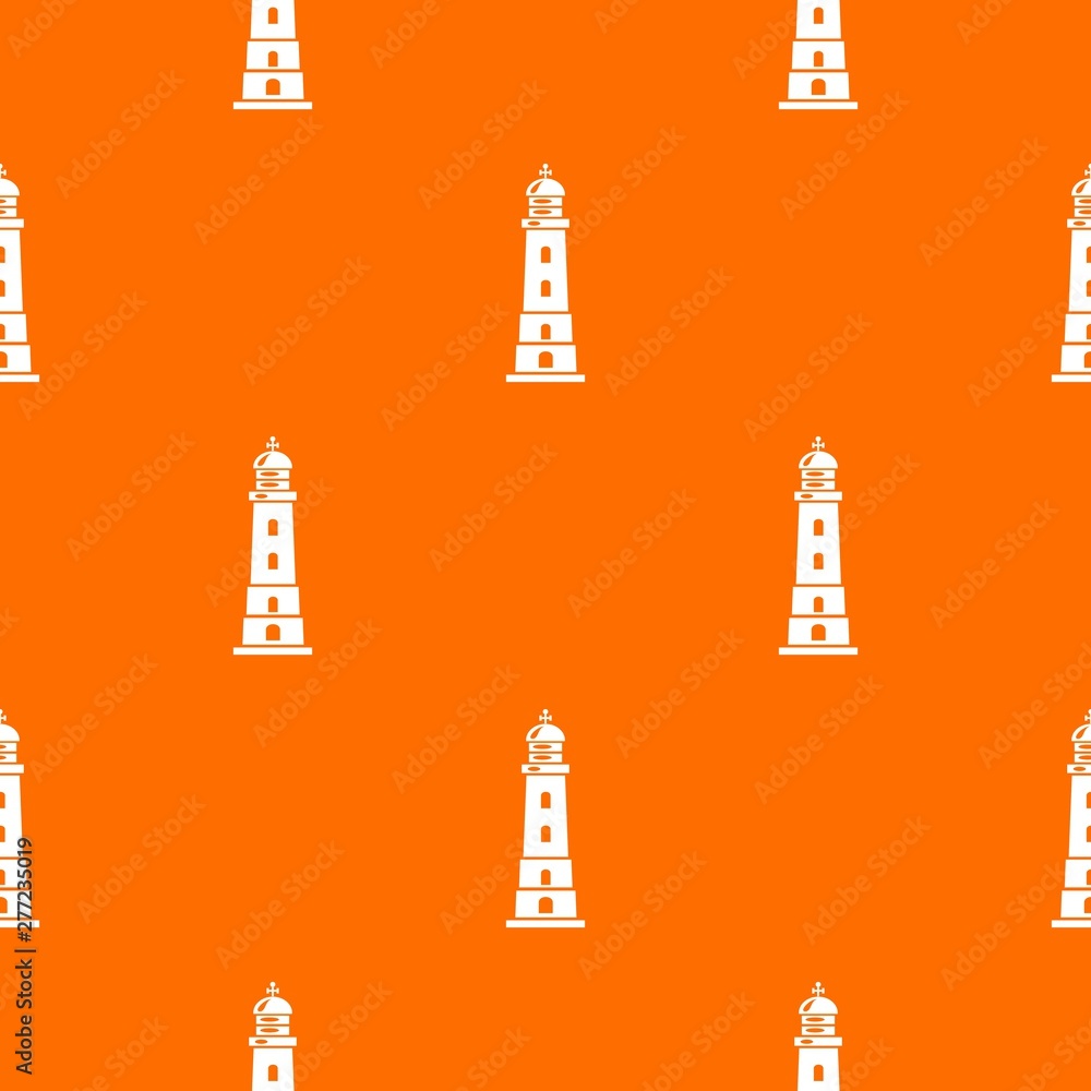 Aufkleber sea lighthouse pattern vector orange for any web design best