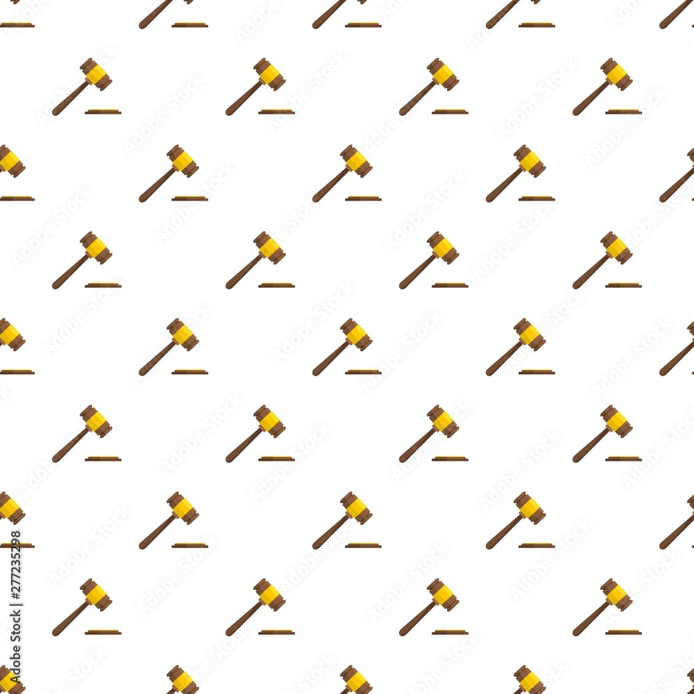 Poster auction gavel pattern seamless vector repeat for any web design