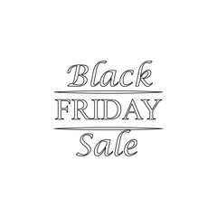 Black Friday Sale Abstract icon. Element of black friday for mobile concept and web apps icon. Outline, thin line icon for website design and development, app development