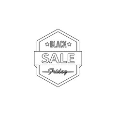 Obraz premium Black Friday Sale Abstract icon. Element of black friday for mobile concept and web apps icon. Outline, thin line icon for website design and development, app development