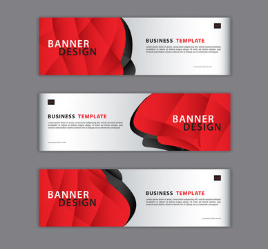 Red banner design template vector illustration, Geometric, polygonal Abstract background, texture, advertisement layout. web page. header for website. Graphic for billboard, gift voucher, card.