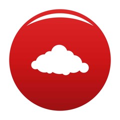 Fixed cloud icon. Simple illustration of fixed cloud vector icon for any design red