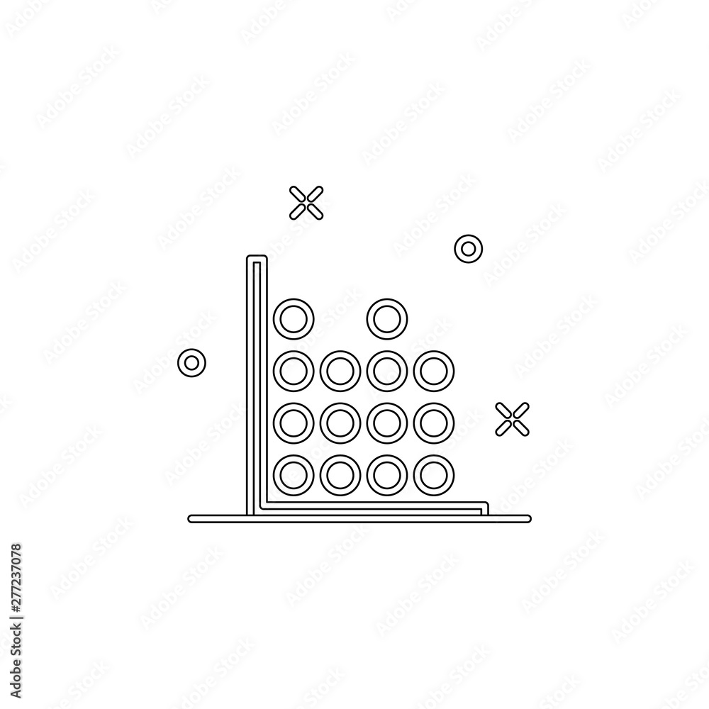 Poster point diagram icon. element of business charts for mobile concept and web apps icon. outline, thin l