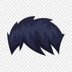 Zombie hairstyle icon. Cartoon illustration of zombie hairstyle vector icon for web