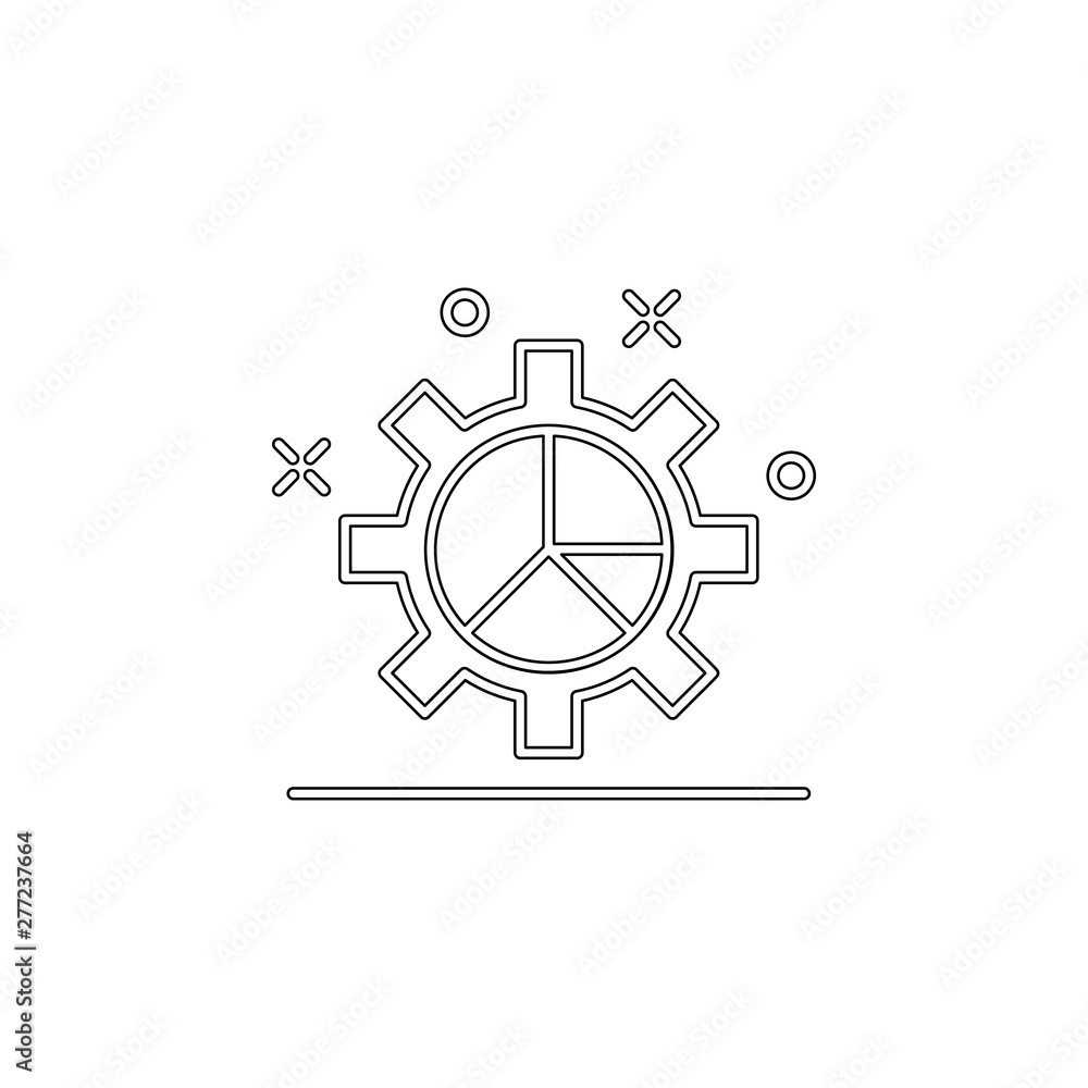 Poster business report mechanism icon. element of business charts for mobile concept and web apps icon. out