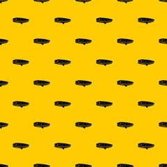Stack of pancakes pattern seamless vector repeat geometric yellow for any design