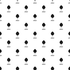 Apricot leaf pattern seamless vector repeat geometric for any web design