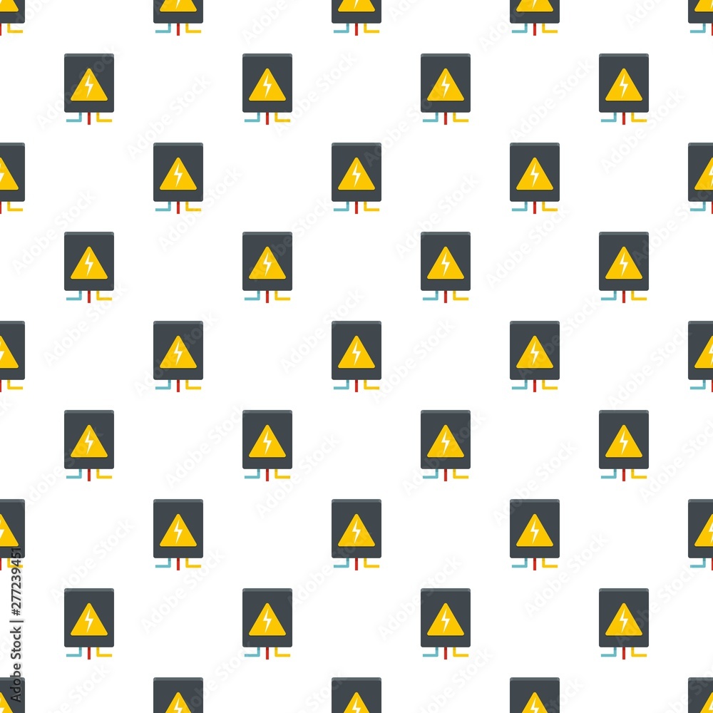 Poster voltage equipment pattern seamless vector repeat for any web design