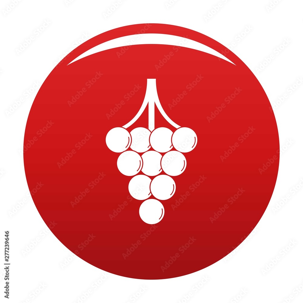 Aufkleber unripe grape icon. simple illustration of unripe grape vector icon for any design red