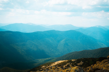 Obraz premium mountain hills beautiful mountain landscape