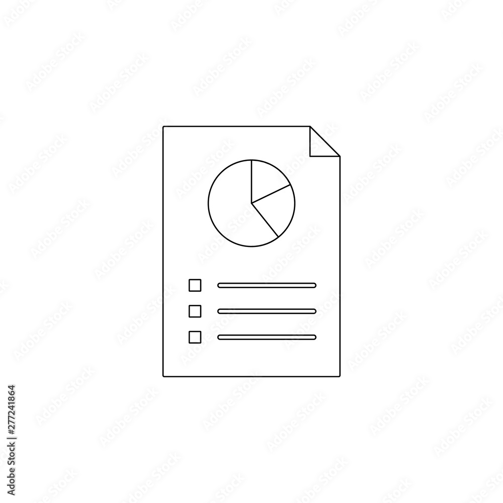 Poster business charts icon. element of charts for mobile concept and web apps icon. outline, thin line ico