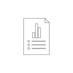 business charts icon. Element of charts for mobile concept and web apps icon. Outline, thin line icon for website design and development, app development