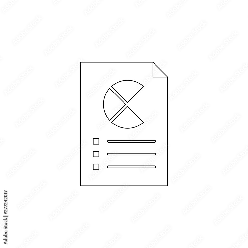 Poster business charts icon. element of charts for mobile concept and web apps icon. outline, thin line ico