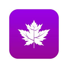 Gooseberry leaf icon digital purple for any design isolated on white vector illustration