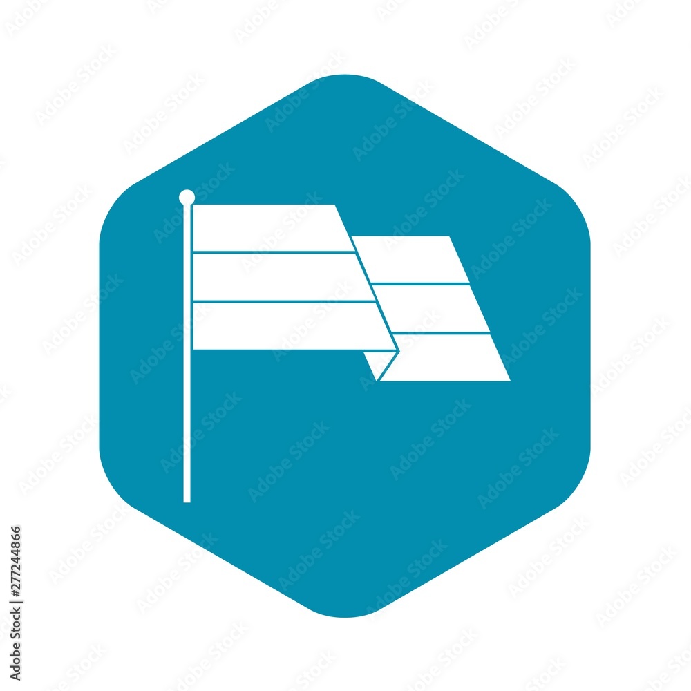 Poster flag icon. simple illustration of flag vector icon for web