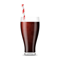 Realistic 3d Detailed Fizzy Drink Cola. Vector